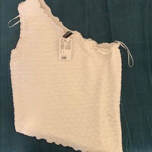 White One-Shoulder Top